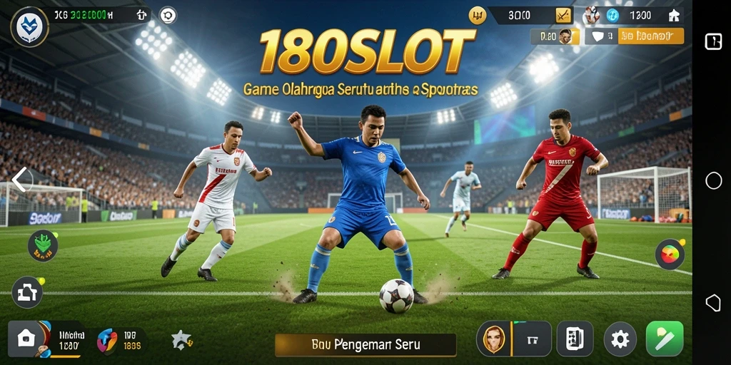 Tampilan gameplay 180SLOT yang mendebarkan dan penuh aksi olahraga.