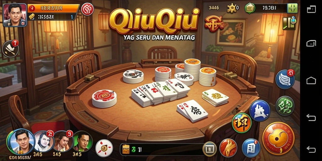 Tampilan menarik dari gameplay QiuQiu di 3446.