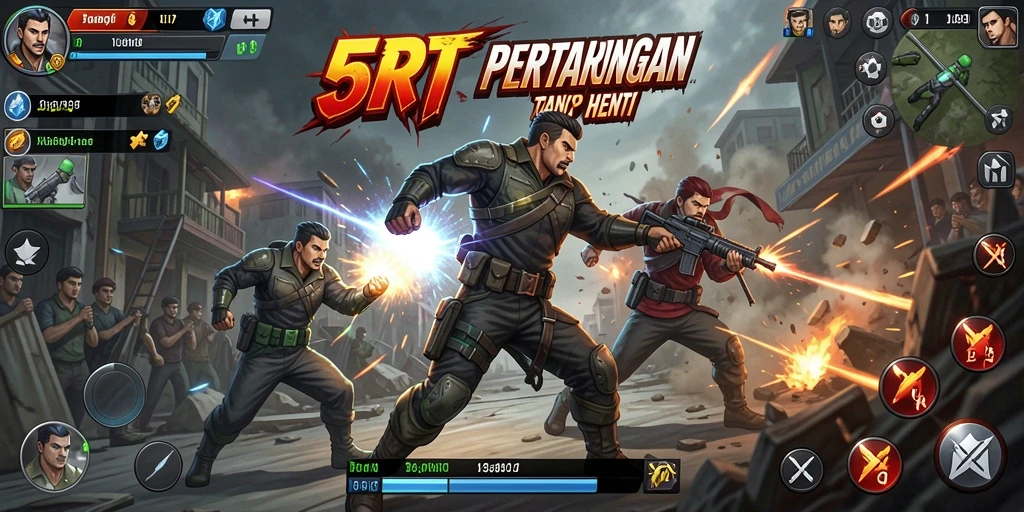 Gameplay intens dengan aksi seru di dalam 5RT.