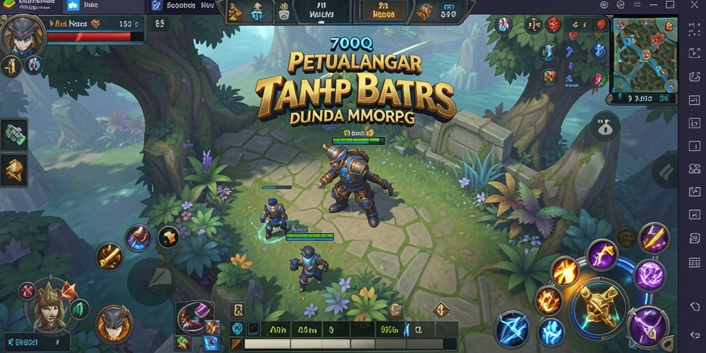 Tampilan gameplay seru dalam dunia fantasi MMORPG 700Q.