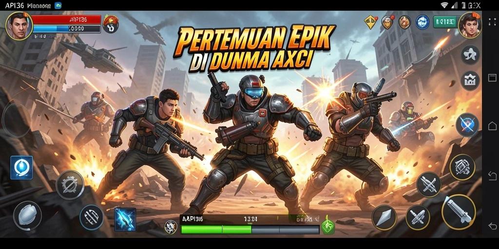 Tangkapan layar aksi mendebarkan dari gameplay API36.