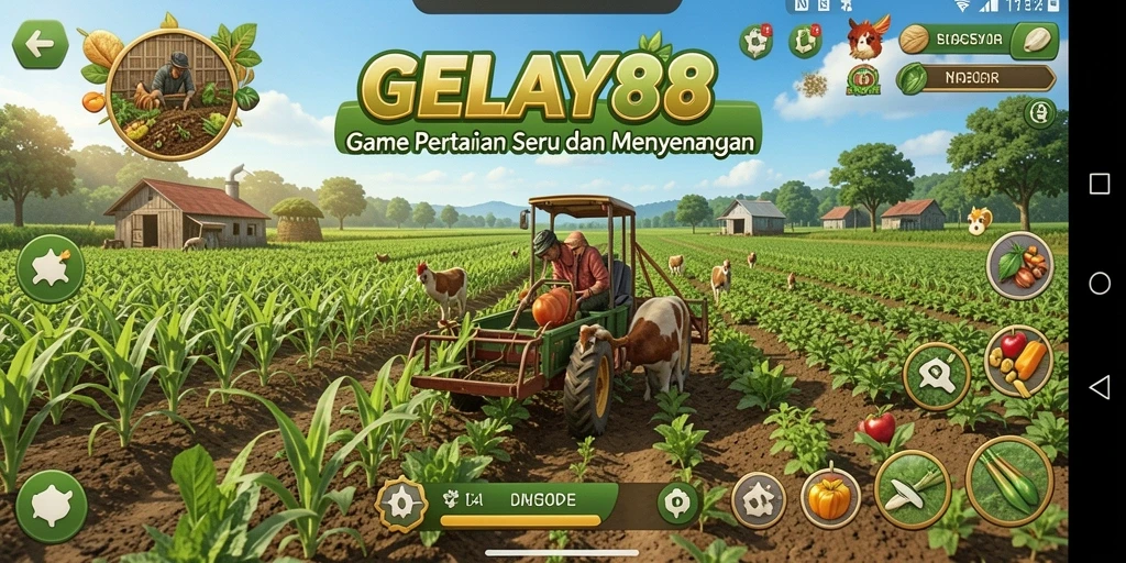 Screenshot yang menampilkan gameplay seru dan suasana pertanian yang indah.