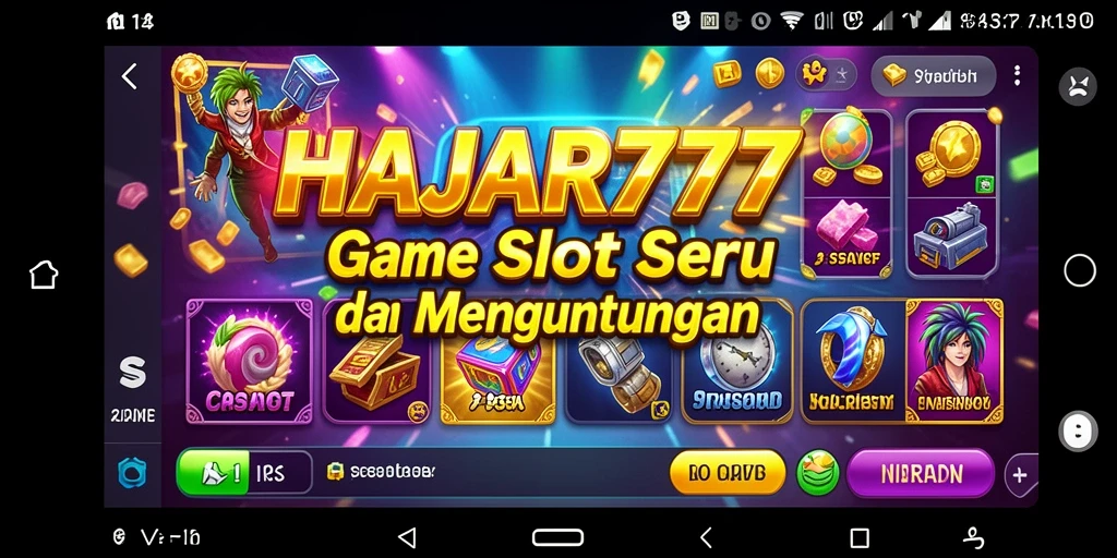 Screenshot gameplay HAJAR777 menampilkan keseruan bermain Slot.