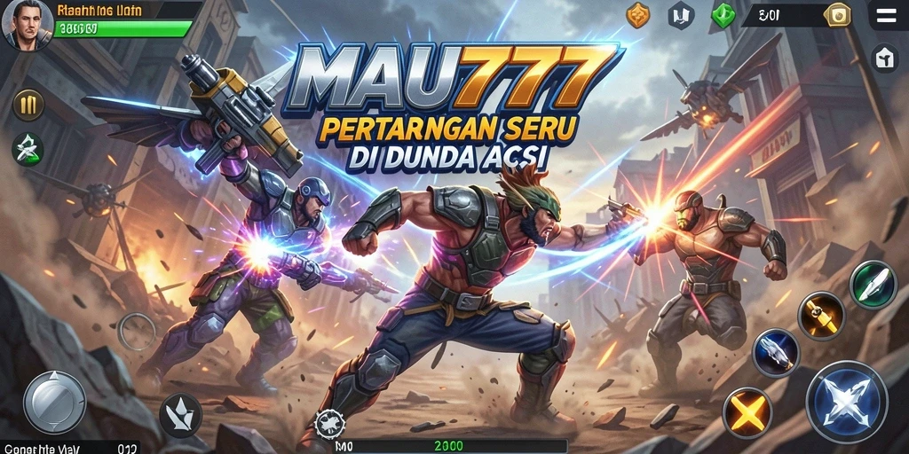 Tampilan epik gameplay MAU777 dalam aksi pertarungan.