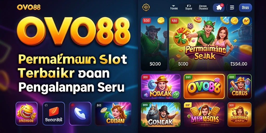 Screenshot utama OVO88 menampilkan gameplay slot yang seru dan mengasyikkan.