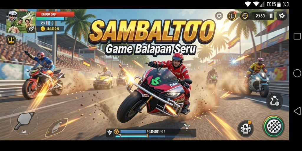 Gameplay balapan mendebarkan dalam SAMBALTOTO dengan berbagai jenis kendaraan.