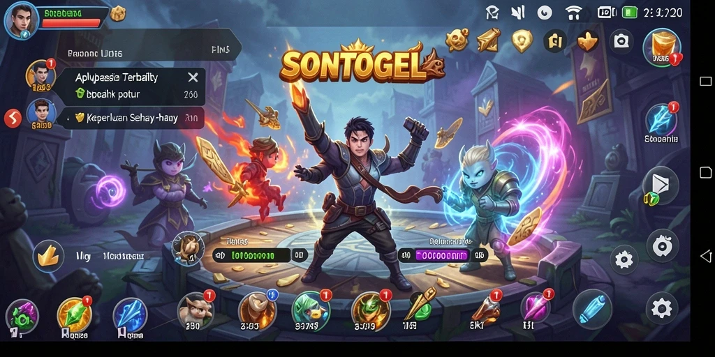 Tampilan aplikasi SONTOGEL yang user-friendly dan fungsional.