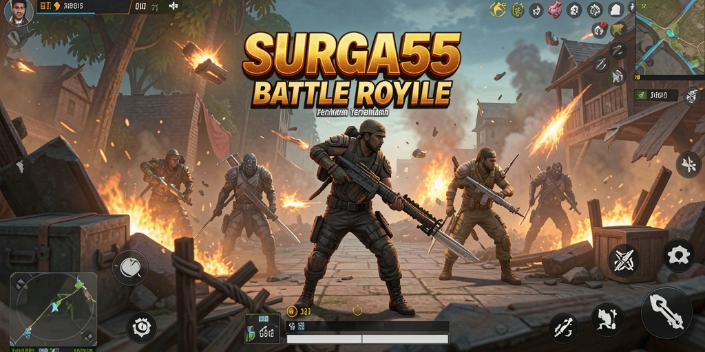 Menampilkan aksi Battle Royale yang seru dan mendebarkan.