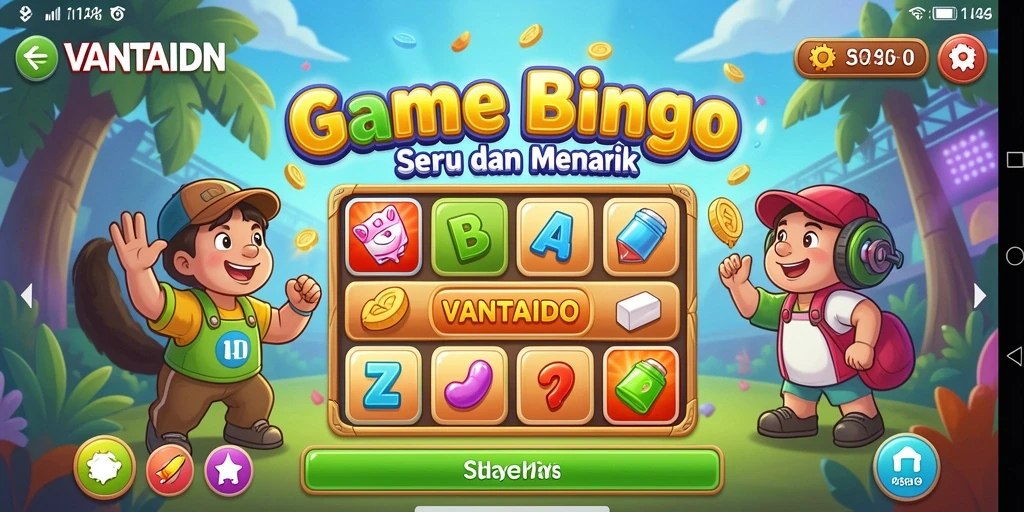 Tampilan gameplay VANTAIDN yang menarik dengan keseruan Bingo.